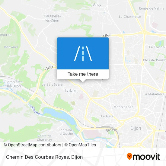 Chemin Des Courbes Royes map