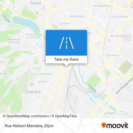 Rue Nelson Mandela map