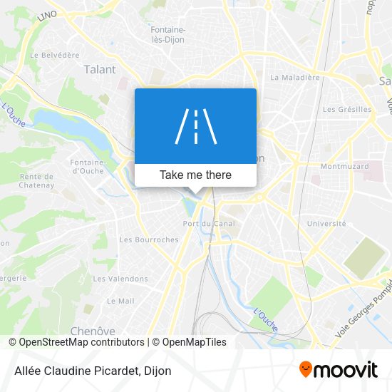 Allée Claudine Picardet map