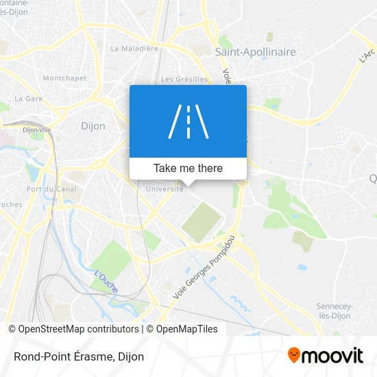 Rond-Point Érasme map