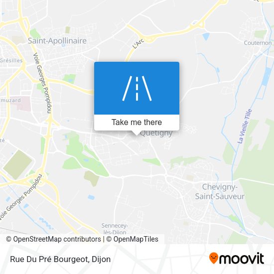 Rue Du Pré Bourgeot map