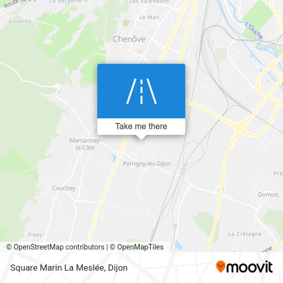 Square Marin La Meslée map