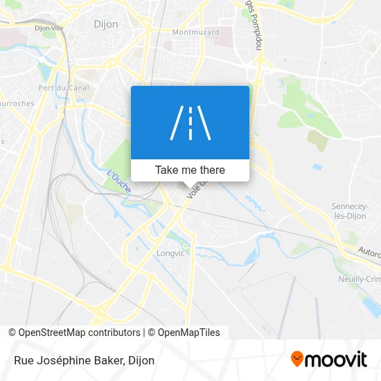 Rue Joséphine Baker map