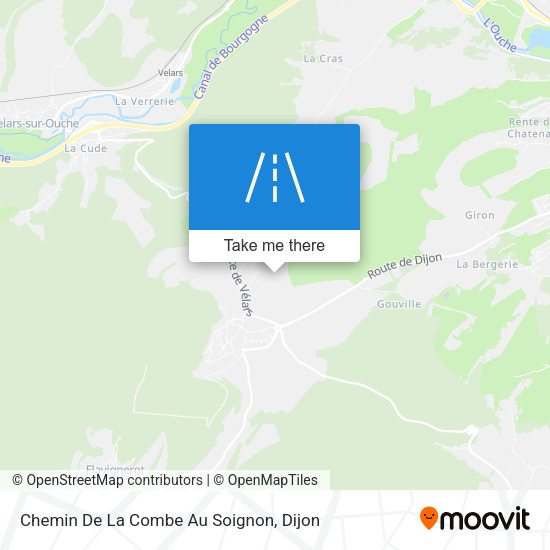 Chemin De La Combe Au Soignon map