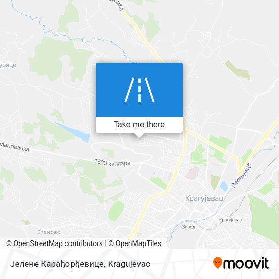 Јелене Карађорђевице map