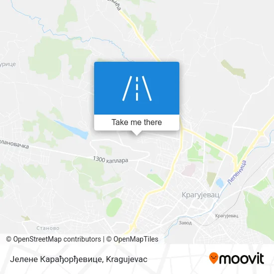 Јелене Карађорђевице map