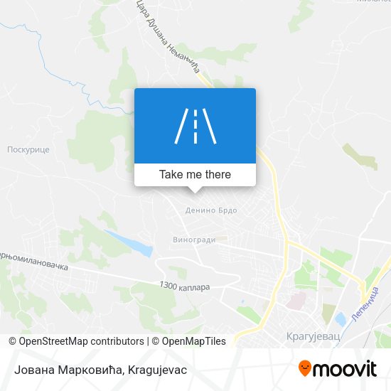 Јована Марковића map