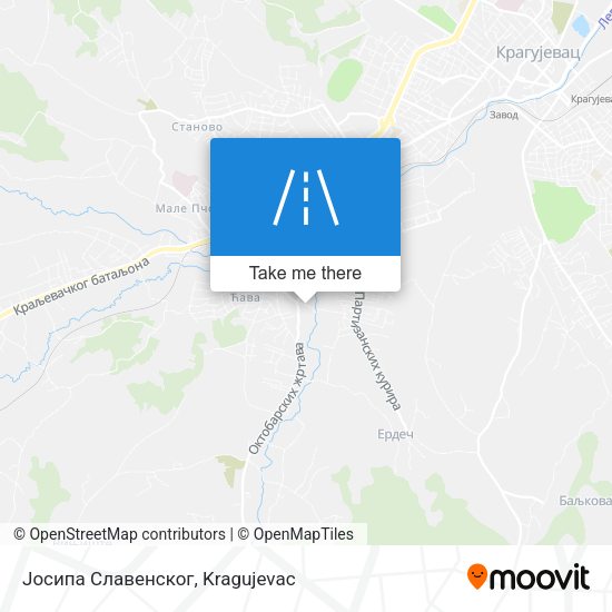 Јосипа Славенског map