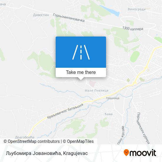 Љубомира Јовановића map