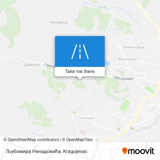 Љубомира Ненадовића map
