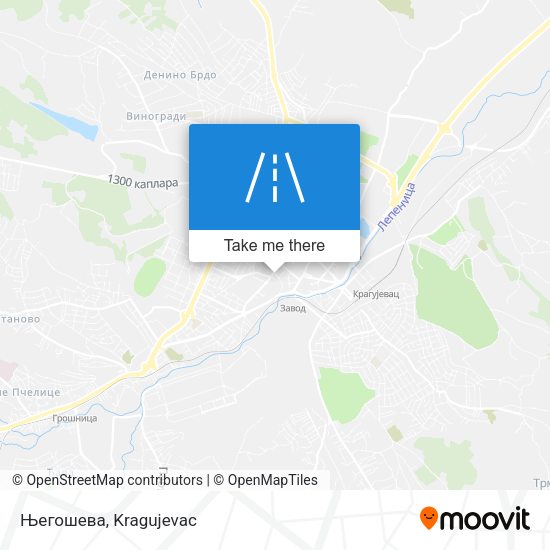 Његошева map