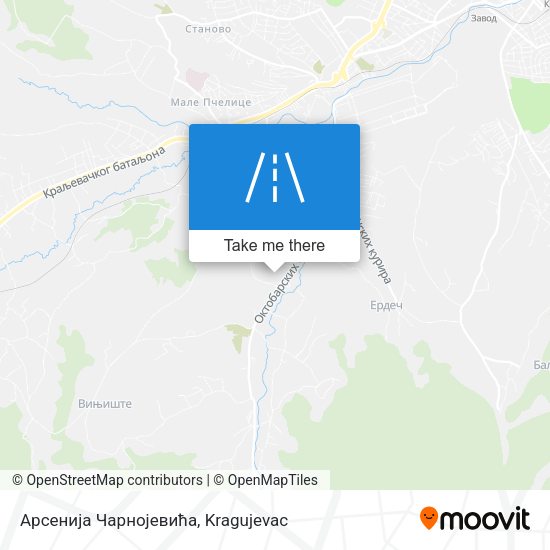 Арсенија Чарнојевића map