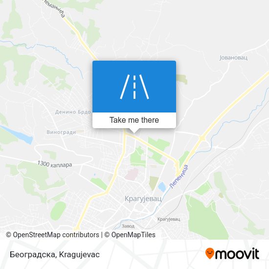 Београдска map