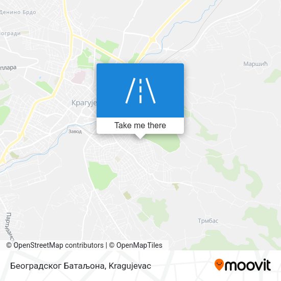 Београдског Батаљона map