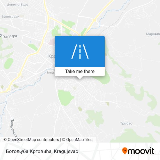 Богољуба Крговића map