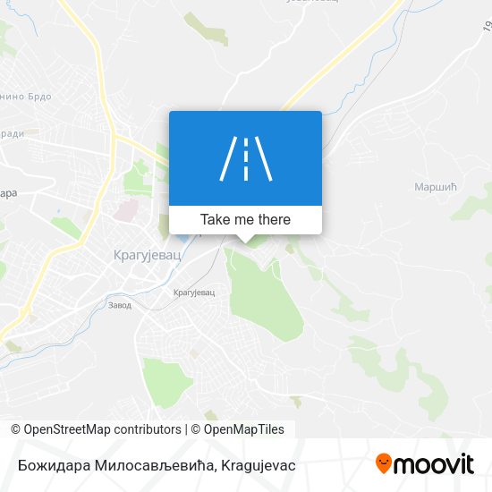 Божидара Милосављевића map