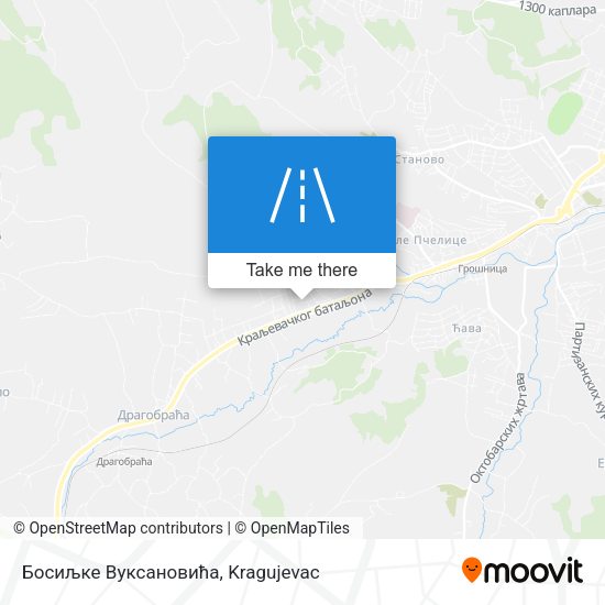 Босиљке Вуксановића map