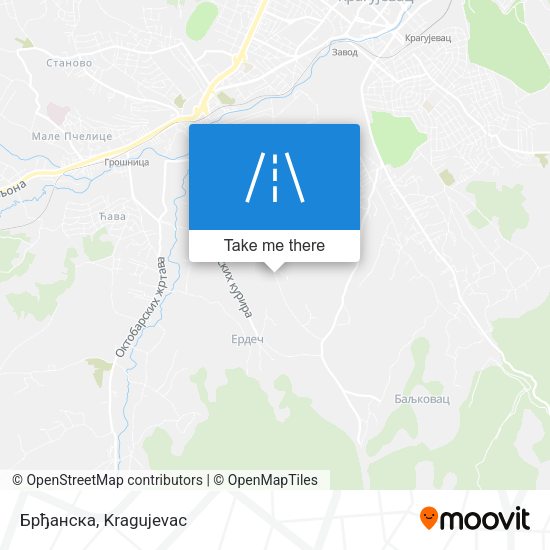 Брђанска map