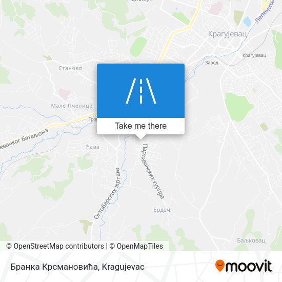 Бранка Крсмановића map