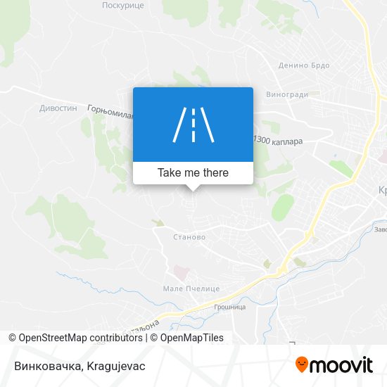 Винковачка map