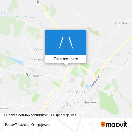 Војвођанска map