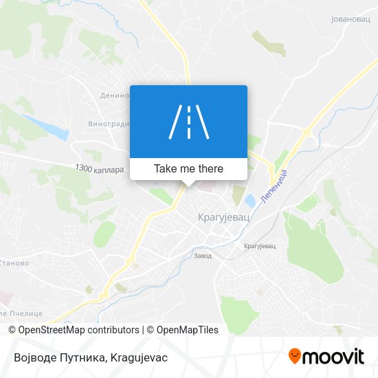 Војводе Путника map
