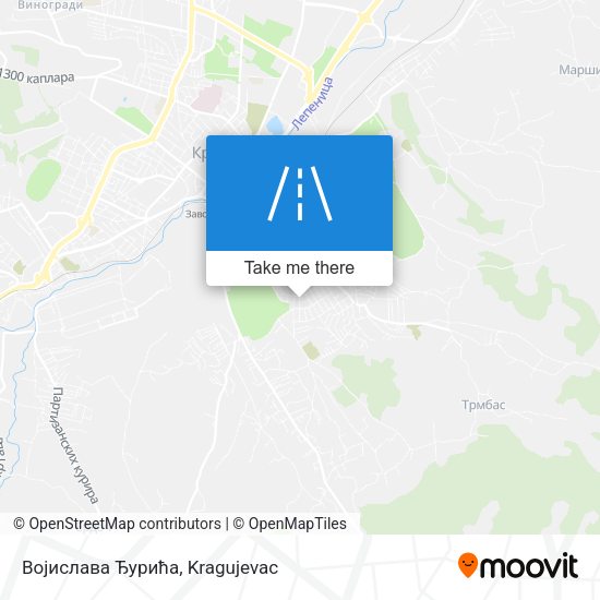 Војислава Ђурића map