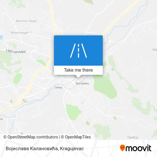 Војислава Калановића map