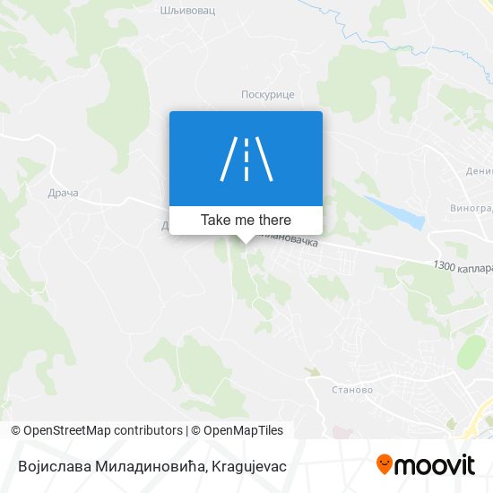 Војислава Миладиновића map