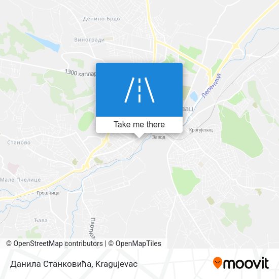 Данила Станковића map