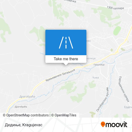 Дедиње map