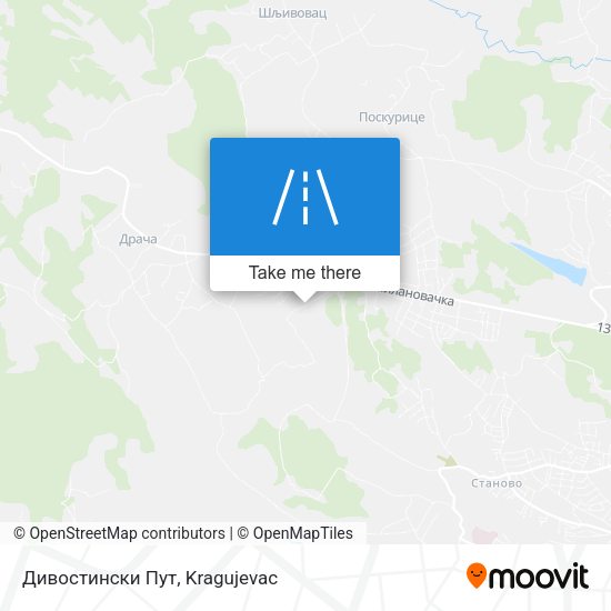 Дивостински Пут map