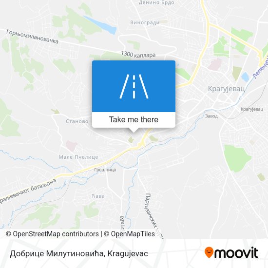 Добрице Милутиновића map