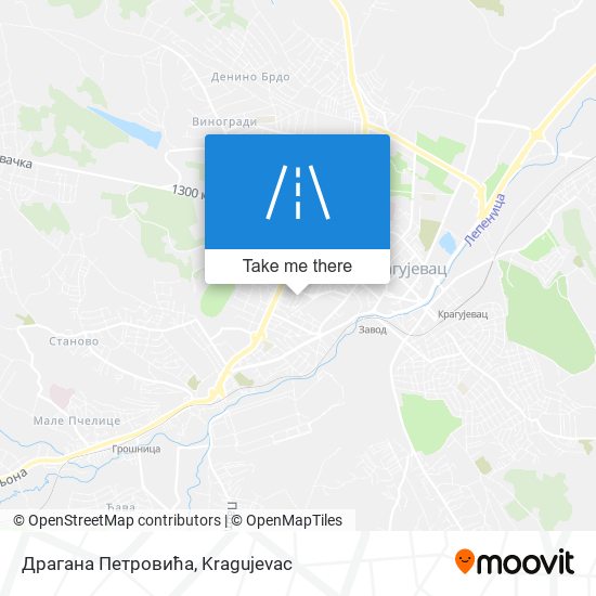 Драгана Петровића map