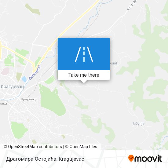 Драгомира Остојића map