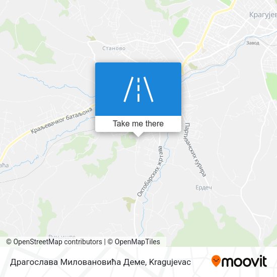 Драгослава Миловановића Деме map