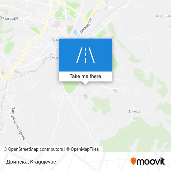 Дринска map