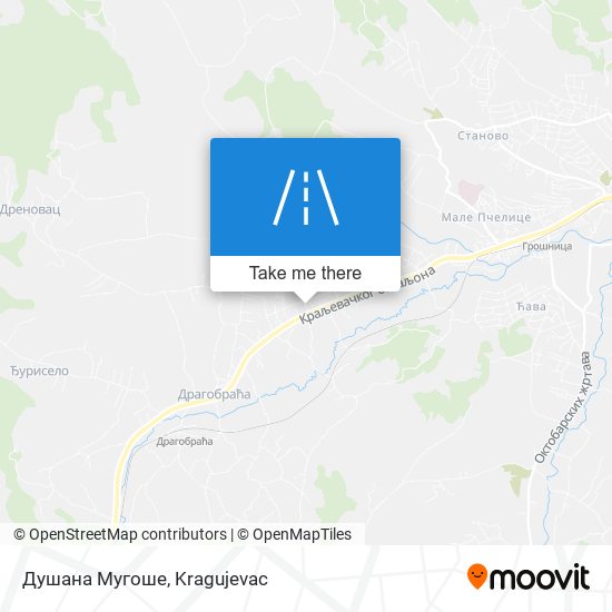 Душана Мугоше map