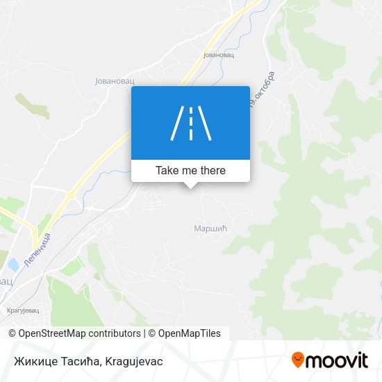 Жикице Тасића map