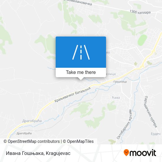 Ивана Гошњака map