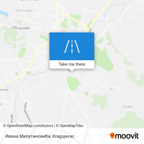 Ивана Милутиновића map