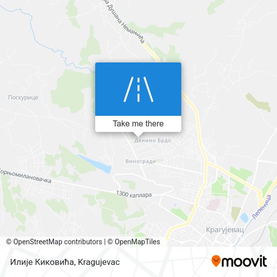 Илије Киковића map