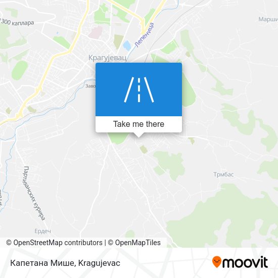 Капетана Мише map