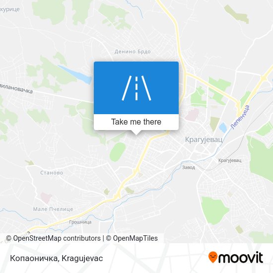 Копаоничка map