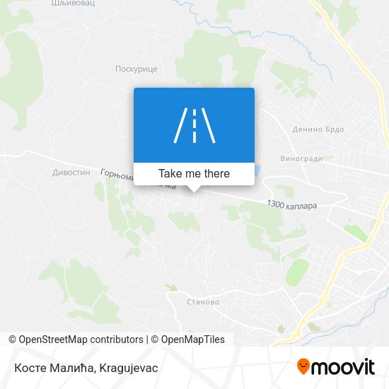 Косте Малића map