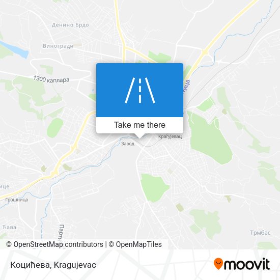 Коцићева map