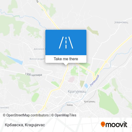 Крбавска map