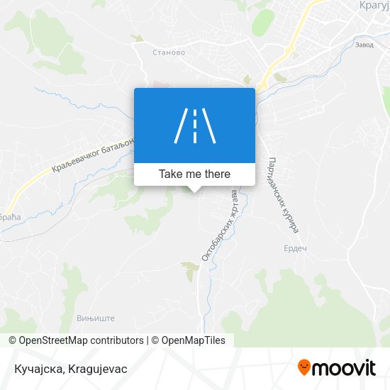 Кучајска map