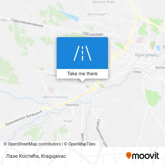 Лазе Костића map