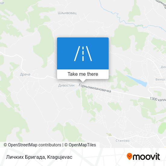 Личких Бригада map